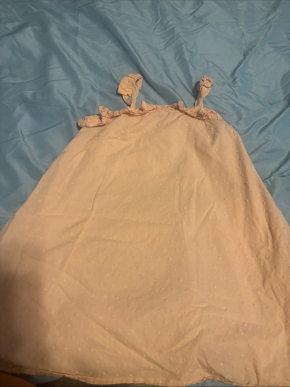 Maggie & Zoe Light Pink Swiss Dot Sundress